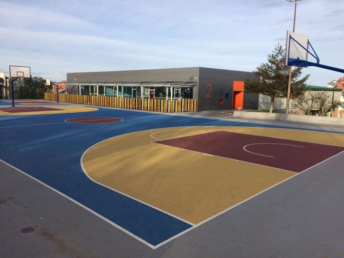 pista baloncesto colegio